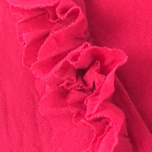 Vintage Red Mesh Ruffled Blouse - Size S - Picture 4 of 9